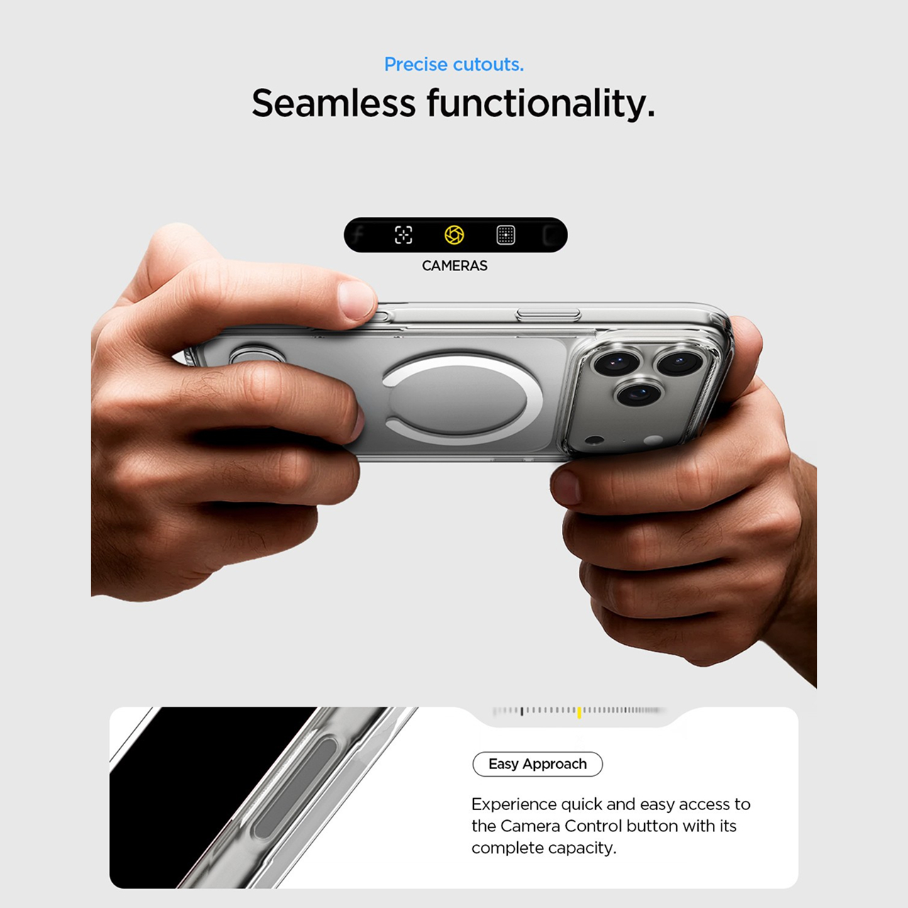 Case for iPhone 17 Air Pro Max Spigen Ultra Hybrid S Magsafe Magfit Stand Anti Shock Clear White - Gambar 5