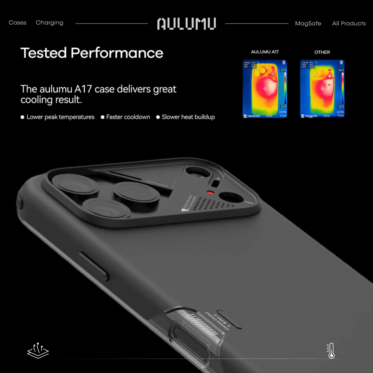 Case for iPhone 17 Pro Max Aulumu MagSafe ShockProf slim Casing - Gambar 3