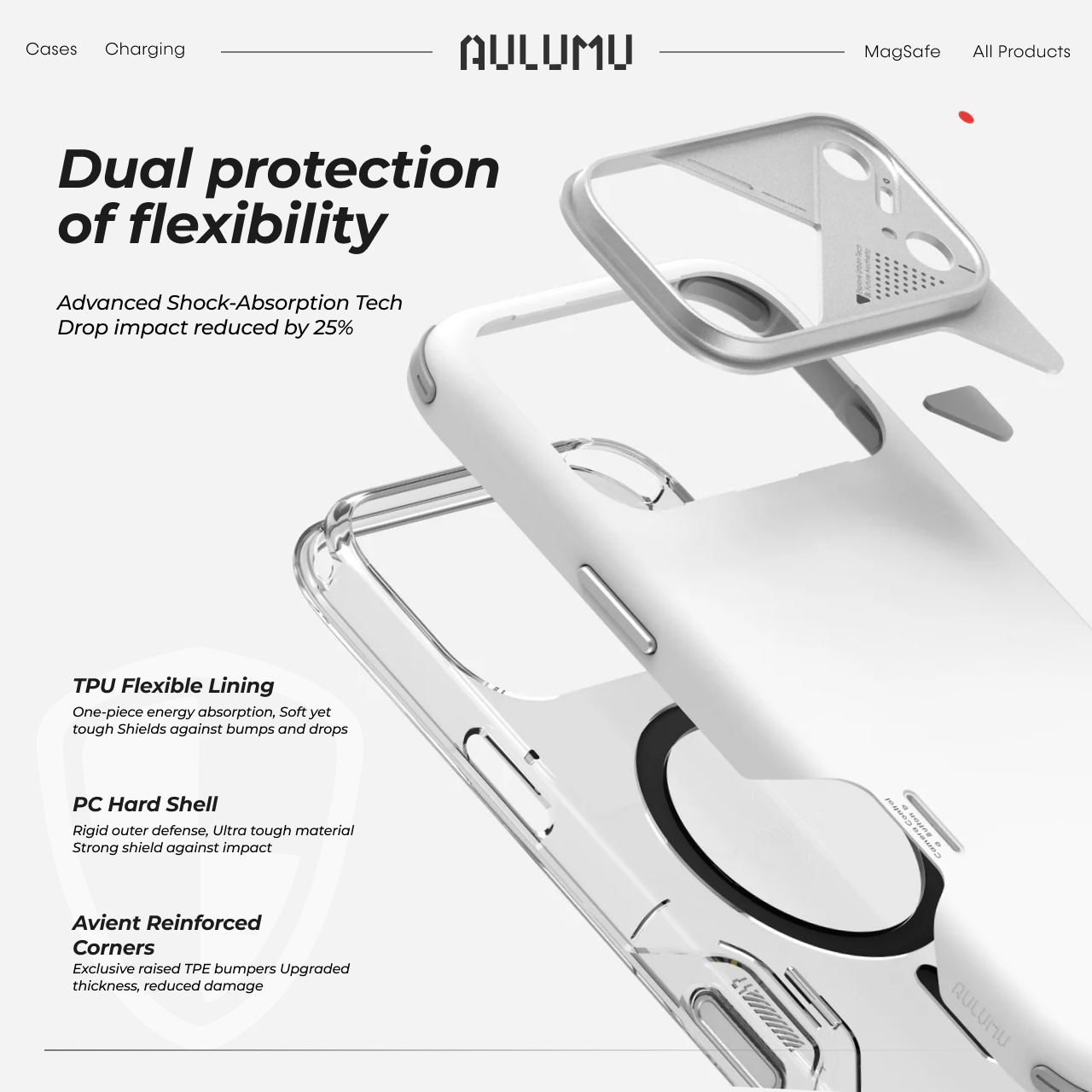 Case for iPhone 17 Pro Max Aulumu MagSafe ShockProf slim Casing - Gambar 5