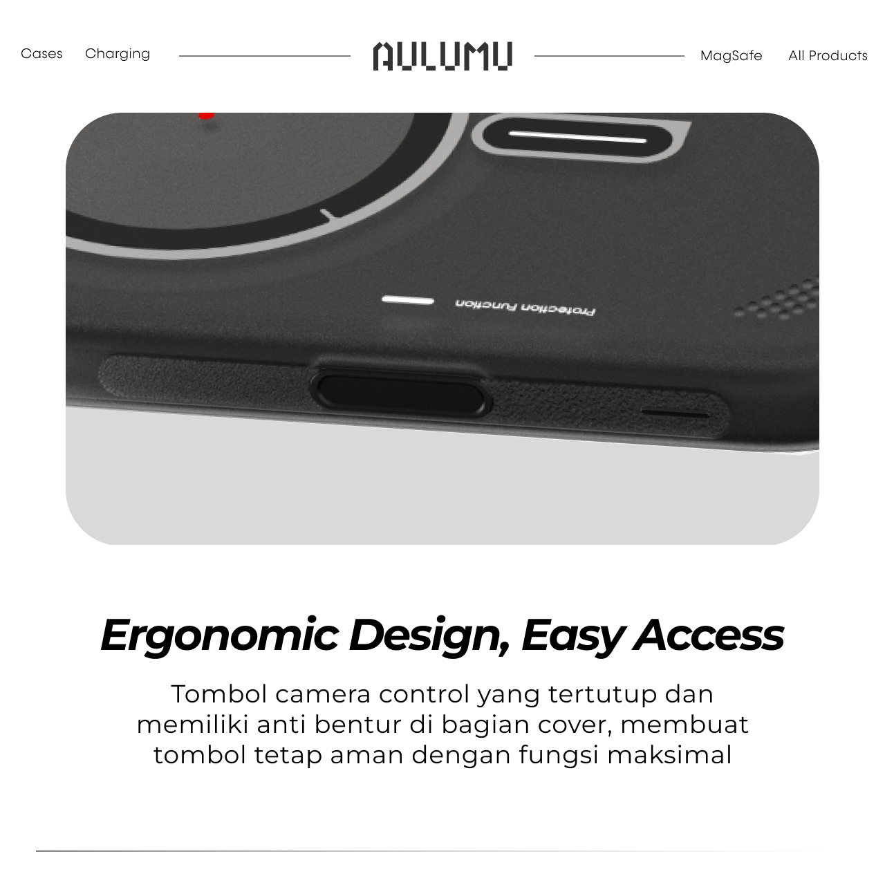 Case for iPhone 17 Pro Max Aulumu Frosted MagSafe Cooling Matte Casing Anti Shock Crack Hybrid - Gambar 3