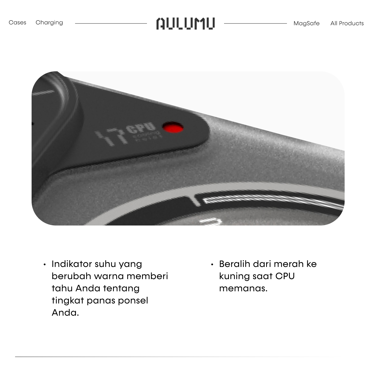 Case for iPhone 17 Pro Max Aulumu Frosted MagSafe Cooling Matte Casing Anti Shock Crack Hybrid - Gambar 6