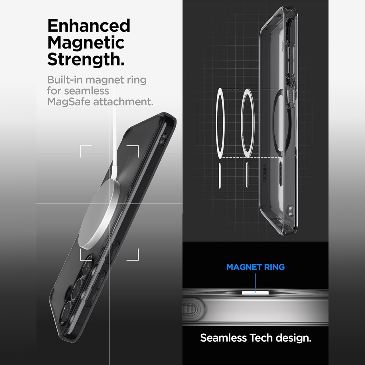 Case for Samsung Galaxy S25 FE Spigen Ultra Hybrid Magfit Magsafe Clear Matte Anti Shock Scratch Crack Casing - Gambar 3