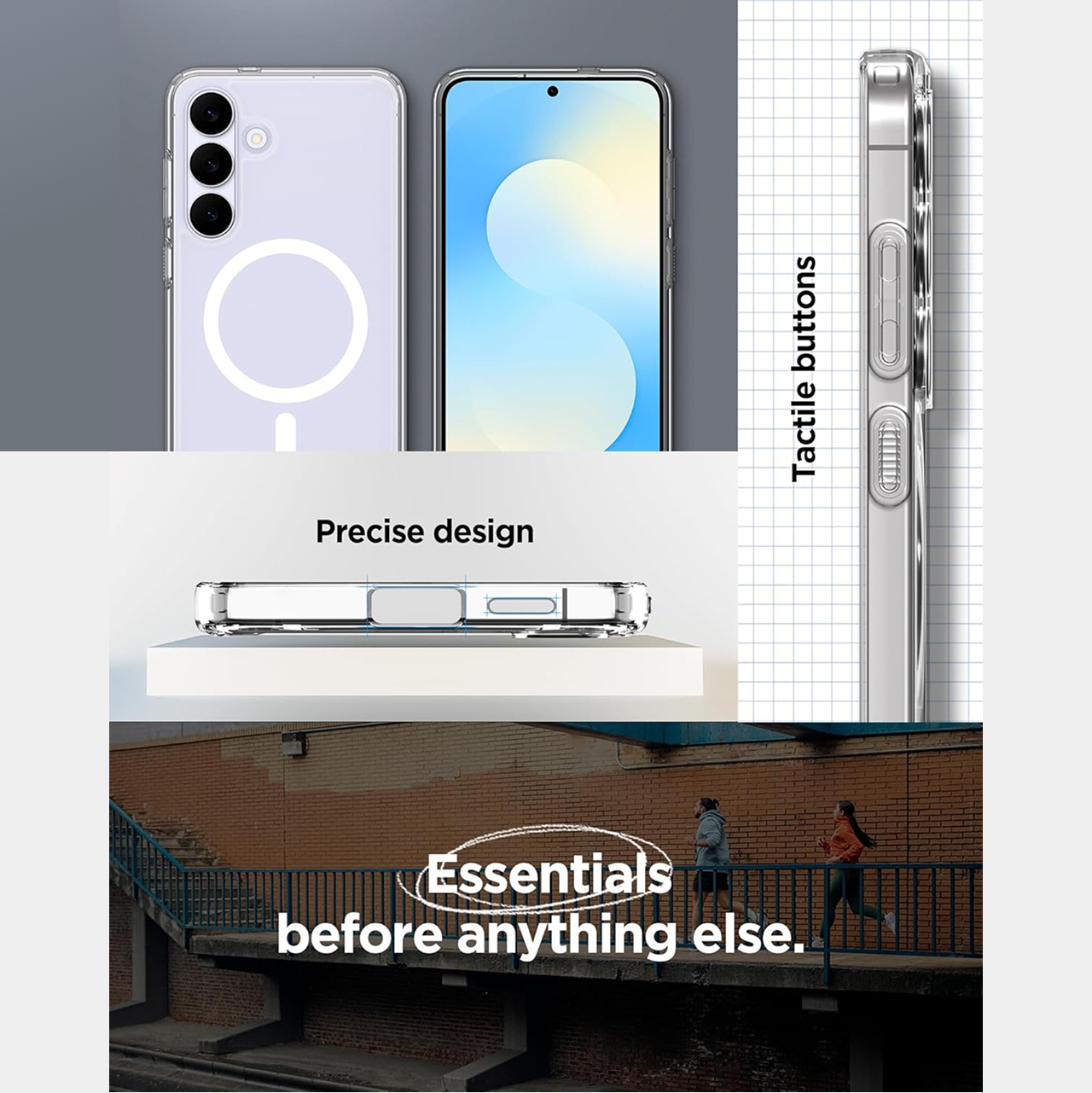 Case for Samsung Galaxy S25 FE Spigen Ultra Hybrid Magfit Magsafe Clear Matte Anti Shock Scratch Crack Casing - Gambar 6