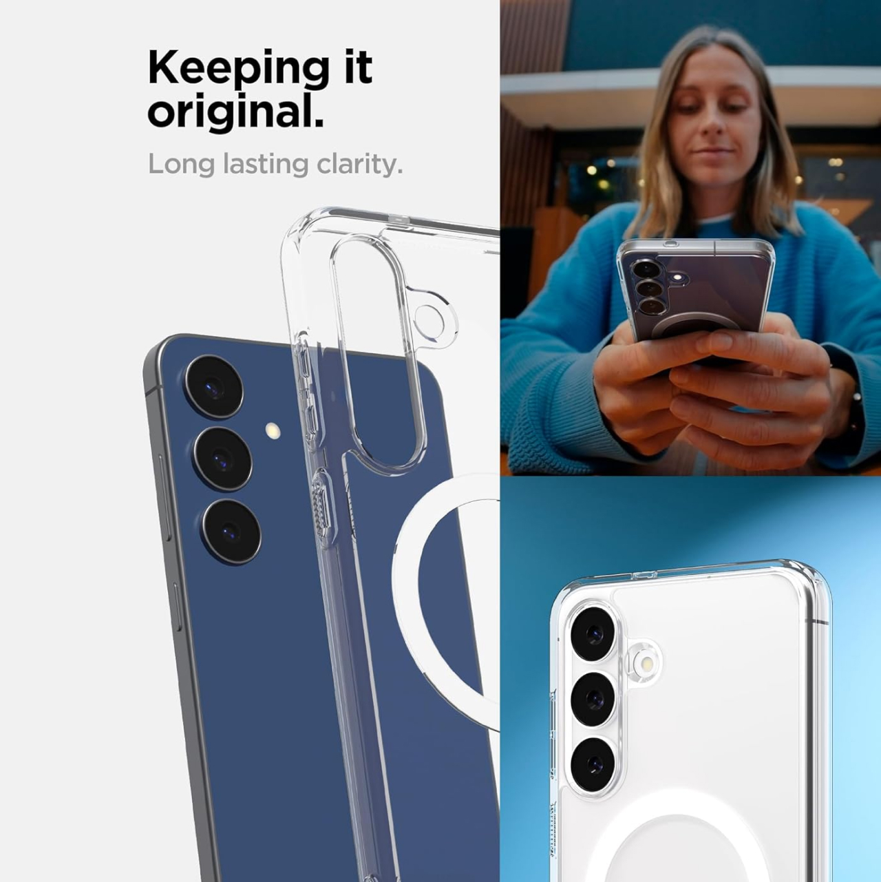 Case for Samsung Galaxy S25 FE Spigen Ultra Hybrid Magfit Magsafe Clear Matte Anti Shock Scratch Crack Casing - Gambar 7