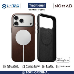 Case for iPhone 17 Pro Max Nomad Traditional Leather Horween Case Magsafe