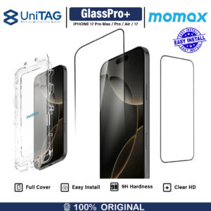 Momax Tempered Glass iPhone 17 Air Pro Max GlassPro+ 3D PG Full Cover Anti Gores Clear Privacy