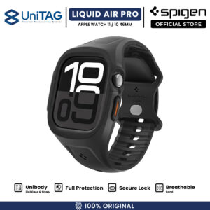 Case Strap for Apple Watch 11 / 10 46mm Spigen Liquid Air Pro Softcase Protective Casing