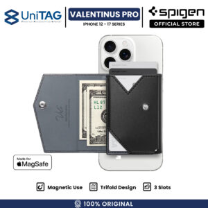 Card Holder for iPhone Series Spigen Valentinus Pro Leather Wallet Dompet Kartu Magsafe