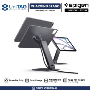 Spigen Magnetic Charging Stand for iPad Pro Air 11" Foldable Tablet Charger Holder